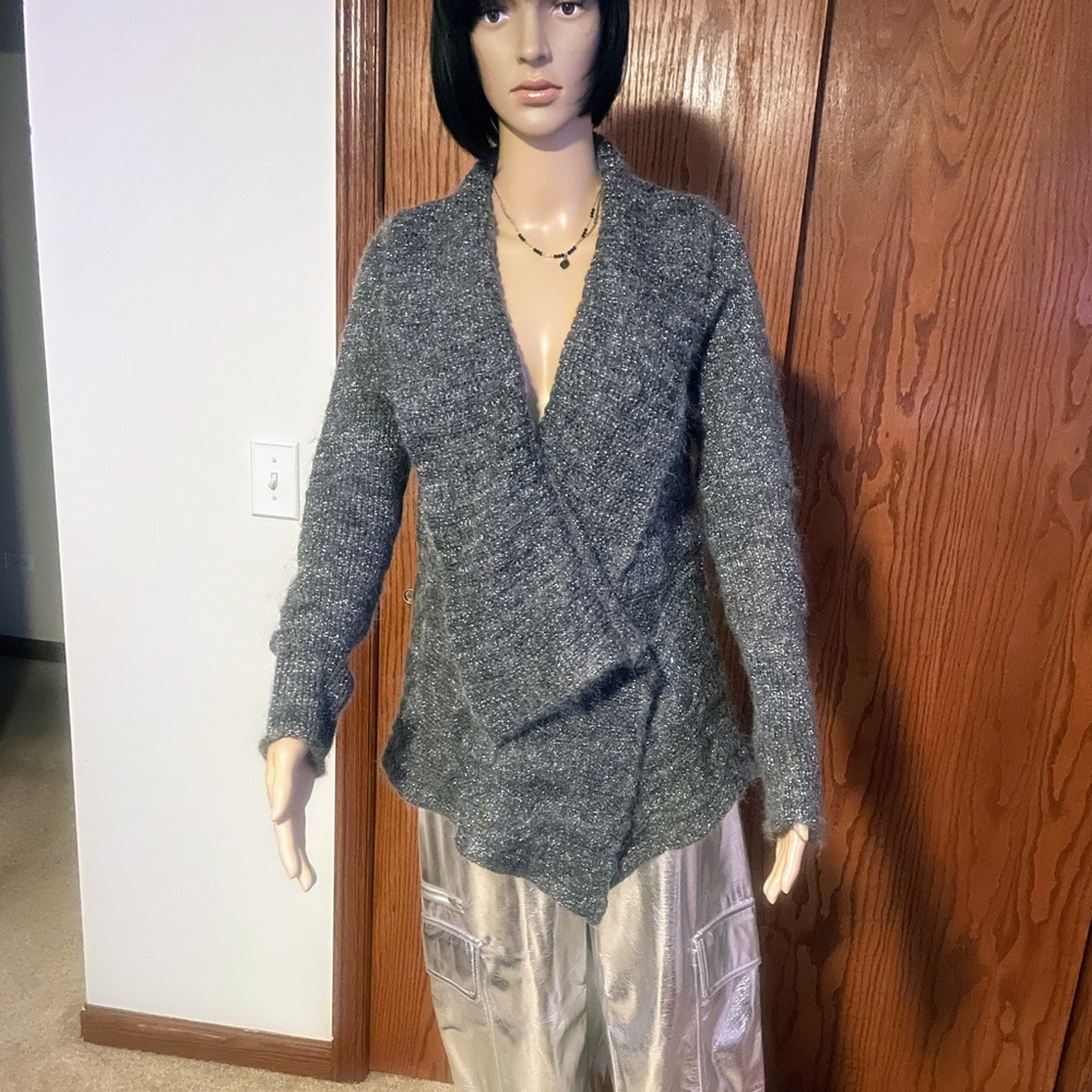 NWT/ Express Dressy/ Holiday/ Open Wrap metallic Sweater